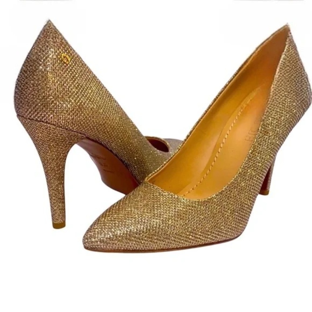 COACH addie 90 gold color ellegant heels      order(A6)